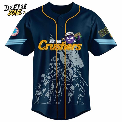 Lake Erie Crushers x Mititary Appreciation Baseball Jersey 2025