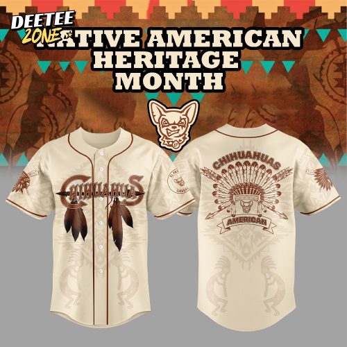 Limited Edition El Paso Chihuahuas Celebrating Native American Heritage-3D Baseball Jersey