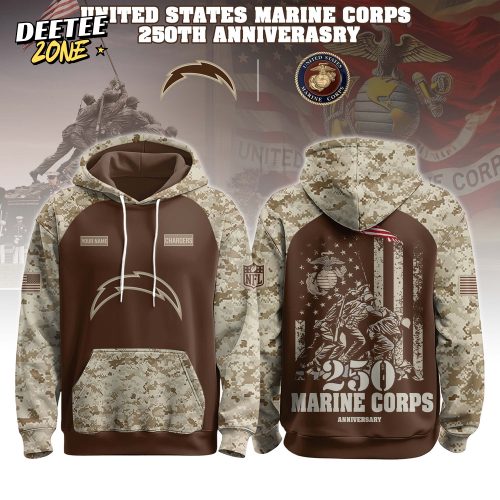 Los Angeles Chargers x U.S. Marine Corps 250th Birthday Hoodie Set
