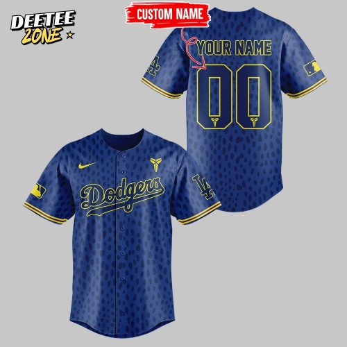 Los Angeles Dodgers Celebrating Kobe’s Bobblehead Night Blue Jersey