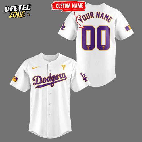Los Angeles Dodgers Celebrating Kobe’s Bobblehead Night White Jersey