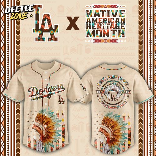 Los Angeles Dodgers Special Native American Day Limited Edition-3D Baseball Jersey