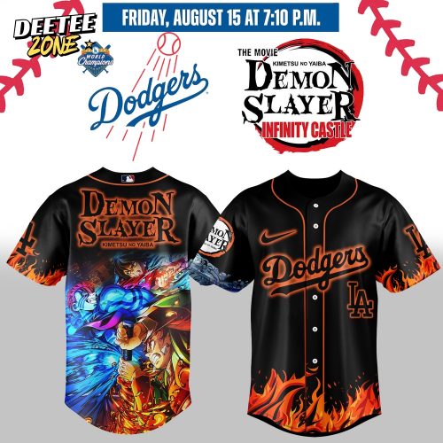Los Angeles Dodgers x The Movie Demon Slayer 2025 Jersey