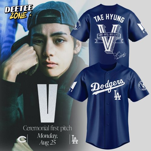 Los Angeles Dodgers x V Tae-Hyung 2025 Blue Jersey