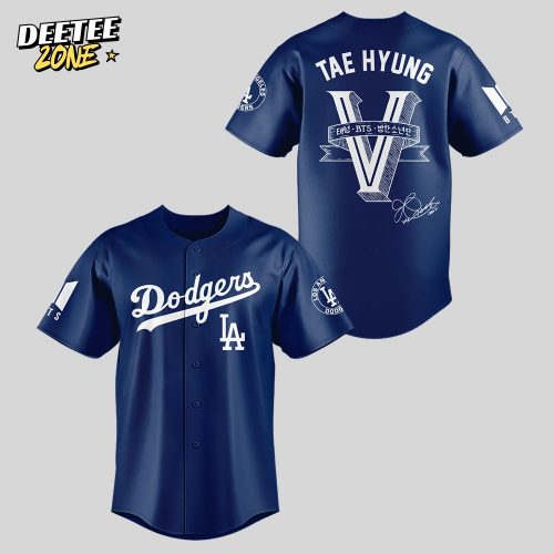 Los Angeles Dodgers x V Tae-Hyung 2025 Blue Jersey