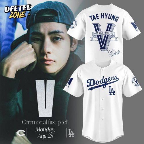Los Angeles Dodgers x V Tae-Hyung 2025 White Jersey