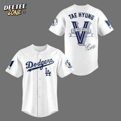 Los Angeles Dodgers x V Tae-Hyung 2025 White Jersey