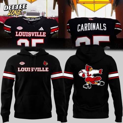 Louisville Cardinals Strategy Throwback Present Logo Hoodie 2025