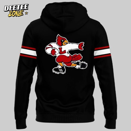 Louisville Cardinals Strategy Throwback Present Logo Hoodie 2025