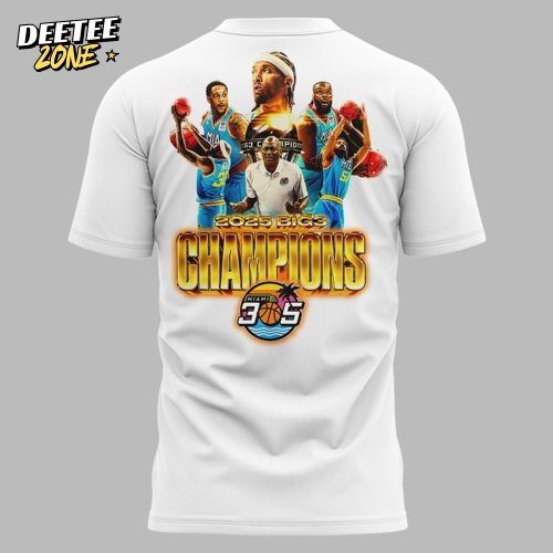 Miami 305 Champions Big3 2025 White Shirt