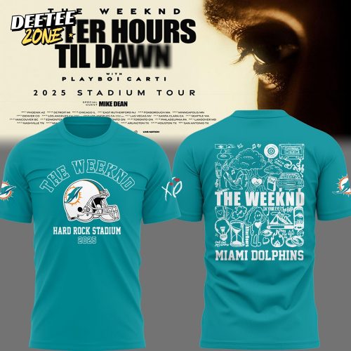 Miami Dolphins x The Weeknd After Hours til Dawn Tour Shirt
