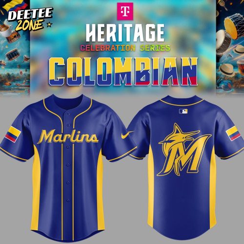 Miami Marlins x Colombian Heritage 2025 Blue Jersey