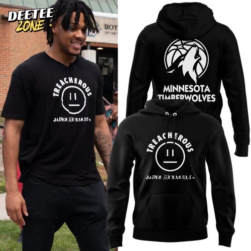 Minnesota Timberwolves Jaden McDaniels Black Treacherous Hoodie