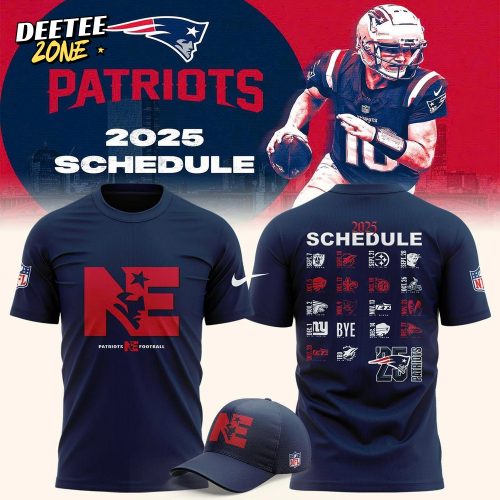 New England Patriots 2025 Schedule T-shirt