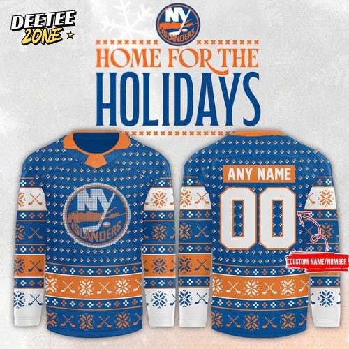 New York Islanders 2025 Home for the Holiday Custom Hockey Jersey