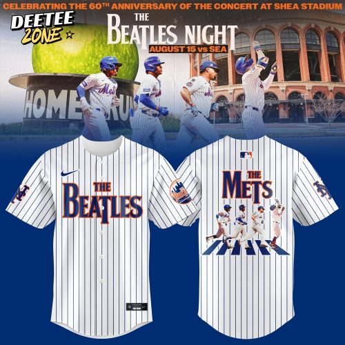 New York Mets x The Beatles Limited Editions 2025 Jersey