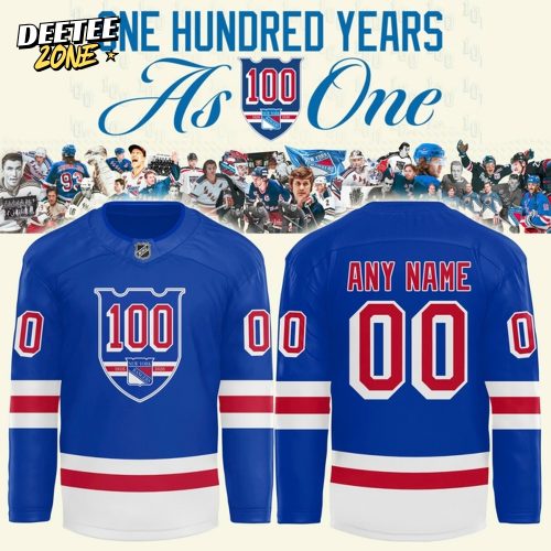 New York Rangers 100 Years “As One” Hockey Jersey – Blue