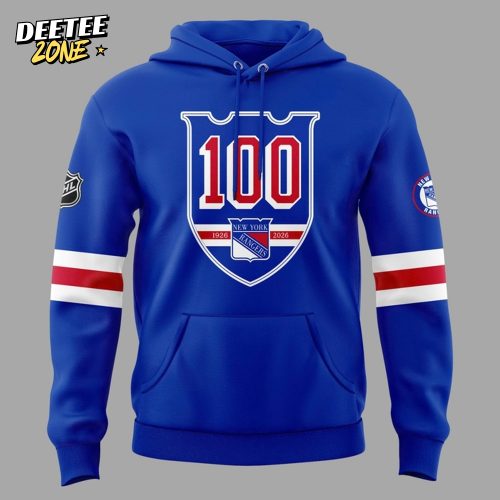 New York Rangers 100 Years “As One” Hoodie – Blue