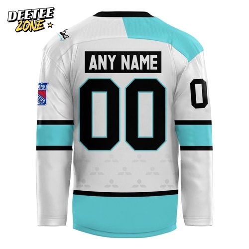 New York Rangers “Shoulder Check” White Hockey Jersey
