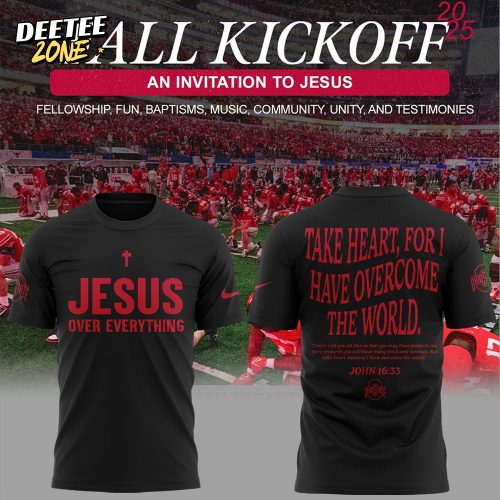 Ohio State Buckeyes Jesus Over Everything 2025 Black Shirt
