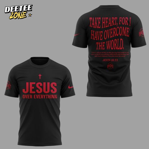 Ohio State Buckeyes Jesus Over Everything 2025 Black Shirt