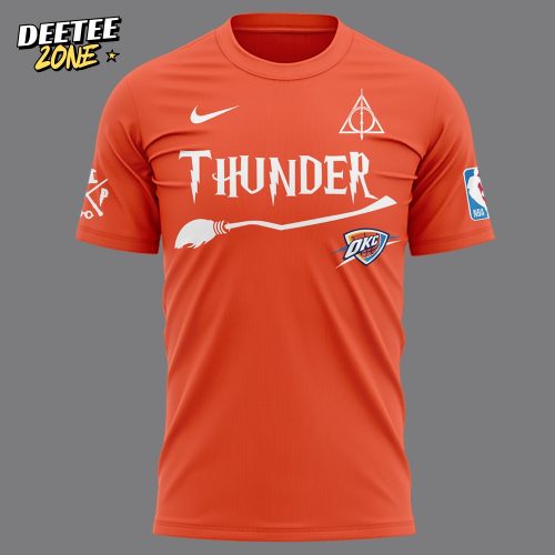 Oklahoma City Thunder x Harry Potter Night Orange Shirt 2025