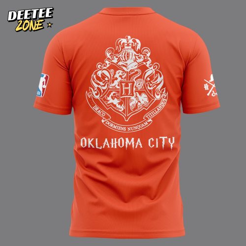 Oklahoma City Thunder x Harry Potter Night Orange Shirt 2025