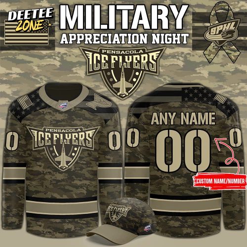 Pensacola Ice Flyers x Military Appreciation Day Night 2025 Hockey Jersey