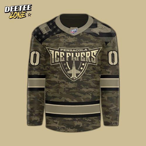 Pensacola Ice Flyers x Military Appreciation Day Night 2025 Hockey Jersey
