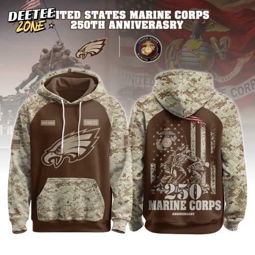 Philadelphia Eagles x U.S. Marine Corps 250th Birthday Hoodie Set