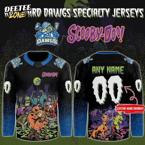 Roanoke Rail Yard Dawgs x Scooby-Doo Night 2025 Hockey Jersey