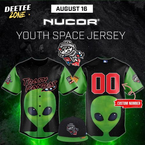 Rocket City Trash Pandas Youth Space Jersey 2025