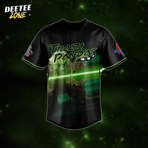 Rocket City Trash Pandas x Yoda Star Wars Night 2025 Custom Baseball Jersey