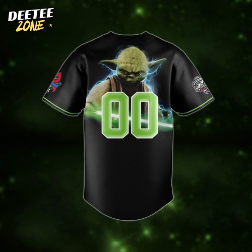Rocket City Trash Pandas x Yoda Star Wars Night 2025 Custom Baseball Jersey
