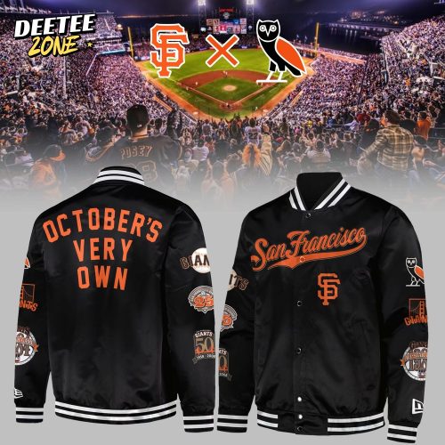 San Francisco 49ers Black Full-Snap Twill Satin Special Baseball Jacket