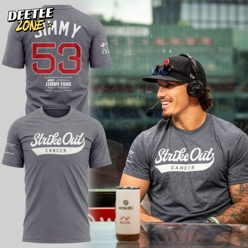 The Jimmy Fund Strike Out Cancer Special Grey Shirt
