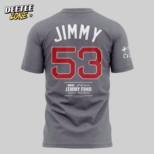 The Jimmy Fund Strike Out Cancer Special Grey Shirt