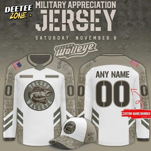 Toledo Walleye x Military Appreciation Custom Hockey Jersey