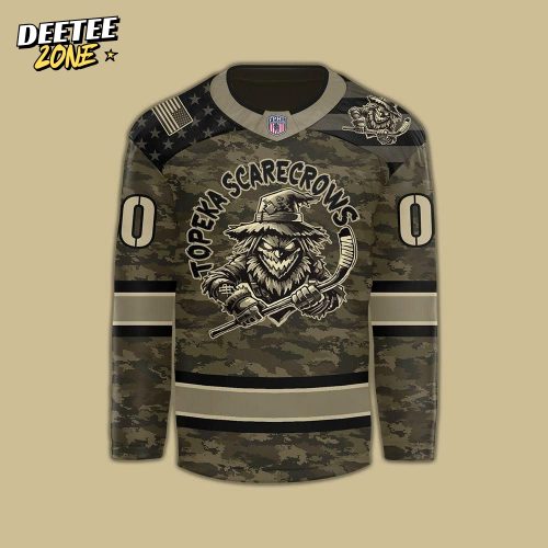 Topeka Scarecrows x Military Appreciation Day Night 2025 Hockey Jersey