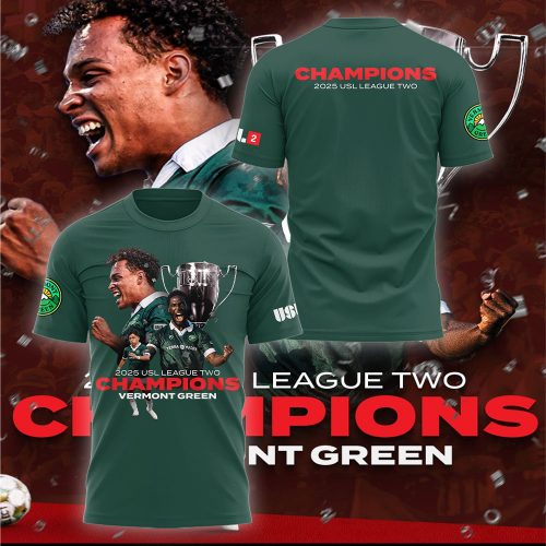 Vermont Green FC Undefeated National Champions Shirt – Green