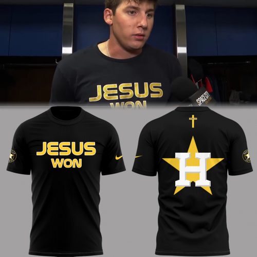 Houston Astros New 2025 Jesus Won Shirt