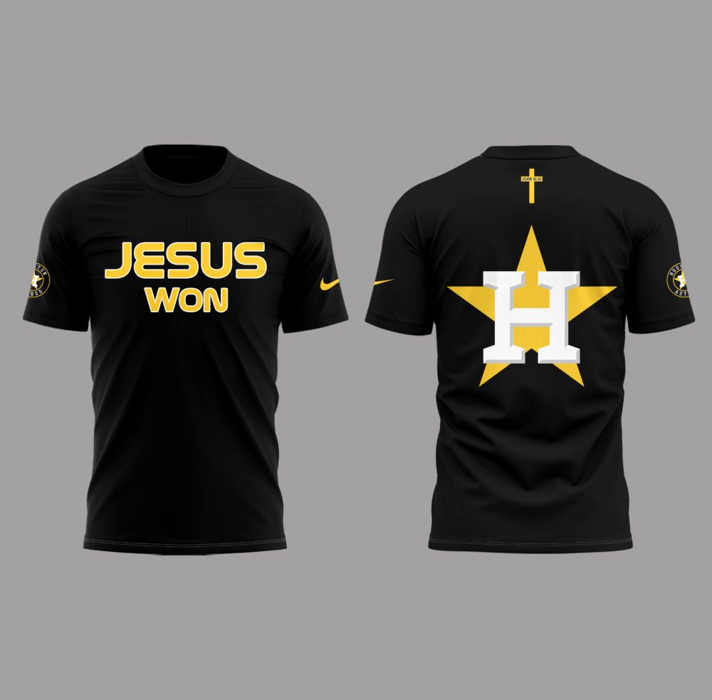 Houston Astros New 2025 Jesus Won Shirt