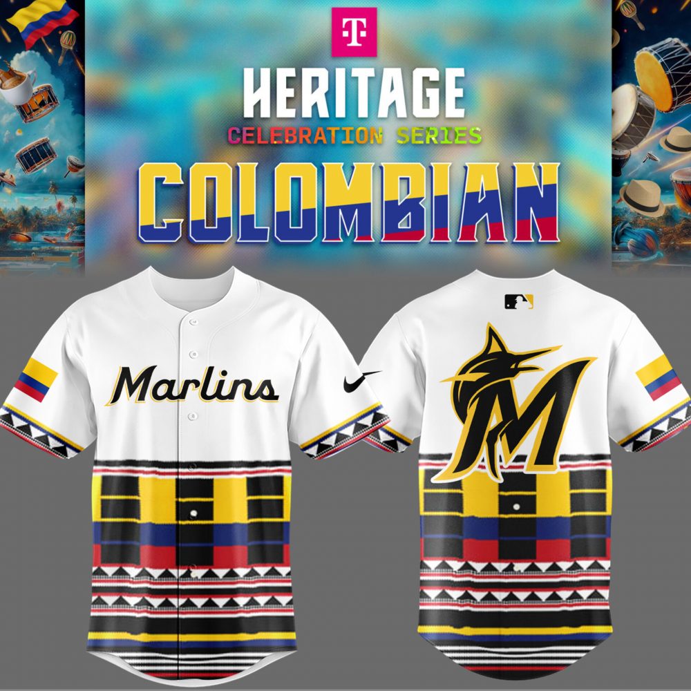 Miami Marlins x Heritage Celebration Series Colombian 2025 Jersey
