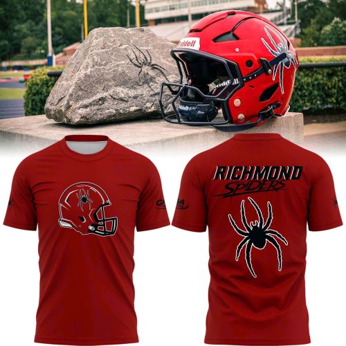 Richmond Spiders Special New Uniform Wordmark Helmet Logo Shirt