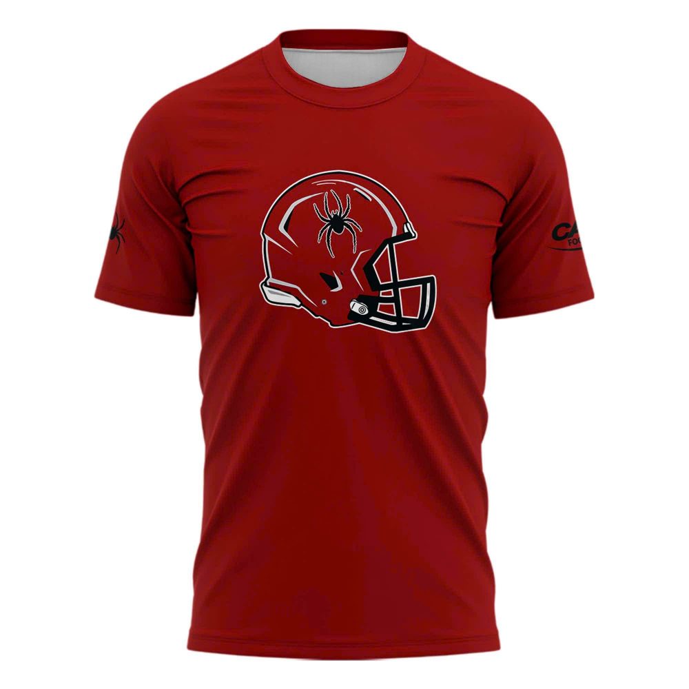 Richmond Spiders Special New Uniform Wordmark Helmet Logo Shirt