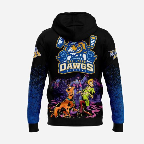 Roanoke Rail Yard Dawgs x Scooby-Doo Night 2025 Hoodie, Cap