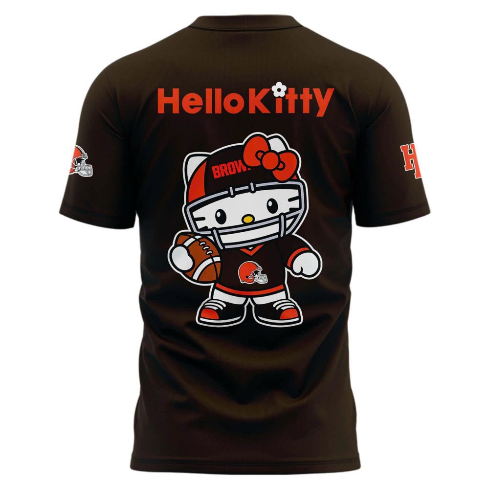 Special New Browns x Hello Kitty Tshirt 2025