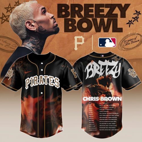 Pittsburgh Pirates x Chris Brown “Breezy Bowl XX Stadium World Tour” 2025 Jersey Editions Limited