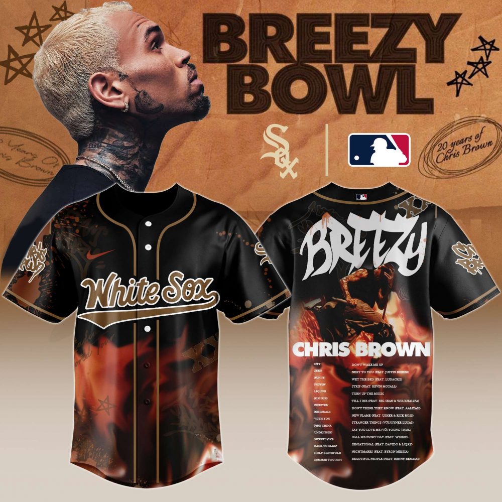 Chicago White Sox x Chris Brown “Breezy Bowl XX Stadium World Tour” 2025 Jersey Editions Limited