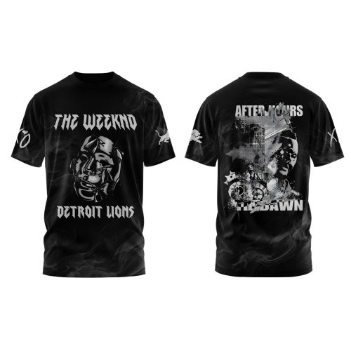Detroit Lions x The Weeknd After Hours Til Dawn Tshirt